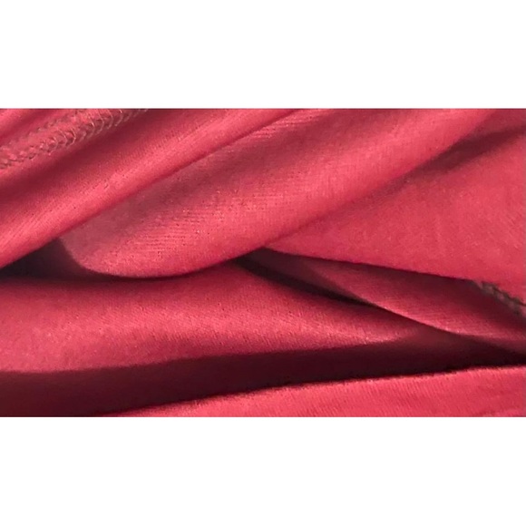 Vampy Gothic Maxi Dress- Black Mesh and Sequins over Red lining w/ Tassels LARGE - Picture 10 of 14